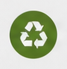 Grünes Symbol mit Recycling-Pfeilen, das Nachhaltigkeit darstellt.
